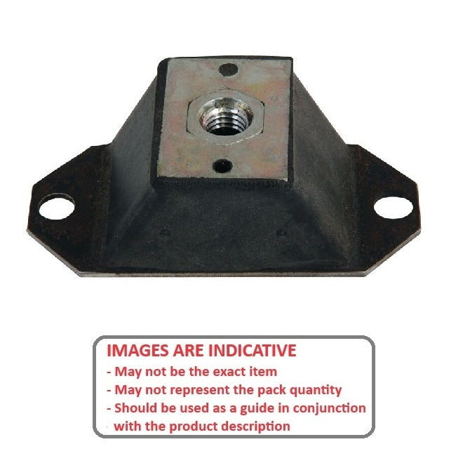 1165875 | MCOM-0059-051 --- Compression Mounts - 58.967 Kg - 50.8x111.125 mm - Neoprene Rubber Mount