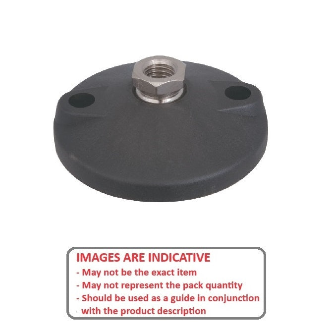 1102977 | MLF-127C-S3NY-2LH --- Levelling Socket Mounts - 1/2-13 UNC - 12.7mm - 101.6x18.5 mm Standard - Stainless Steel Mount