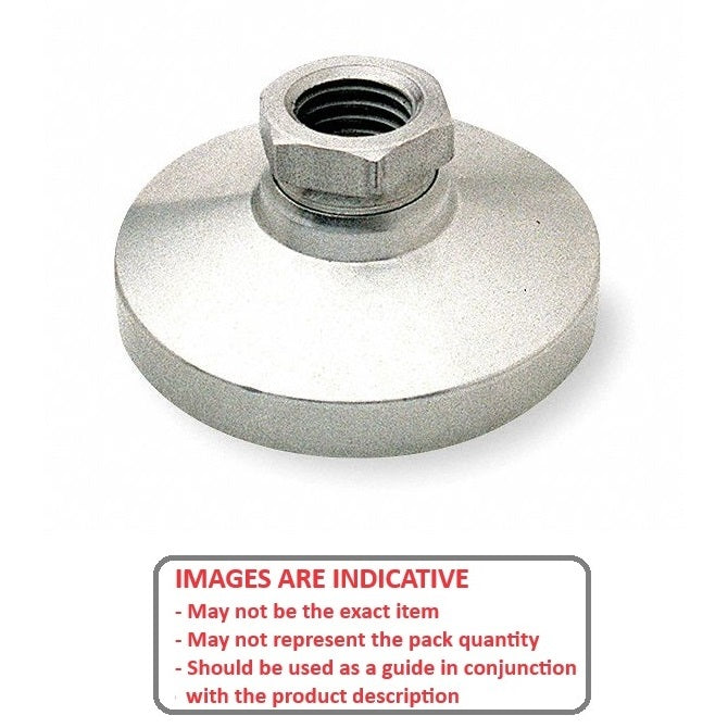 1120843 | MSF-191C-S3 --- Levelling Socket Mounts - 3/4-10 UNC - 19.05mm - 76.2x38.1 mm Swivel - Stainless Steel Mount