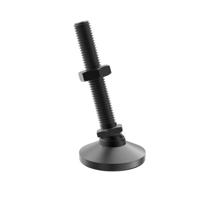 1134475 | MSM-254C-108-CBC --- Levelling Studded Mounts - 1-8 UNC - 25.4mm - 101.6x47.6 mm Swivel - Steel Mount