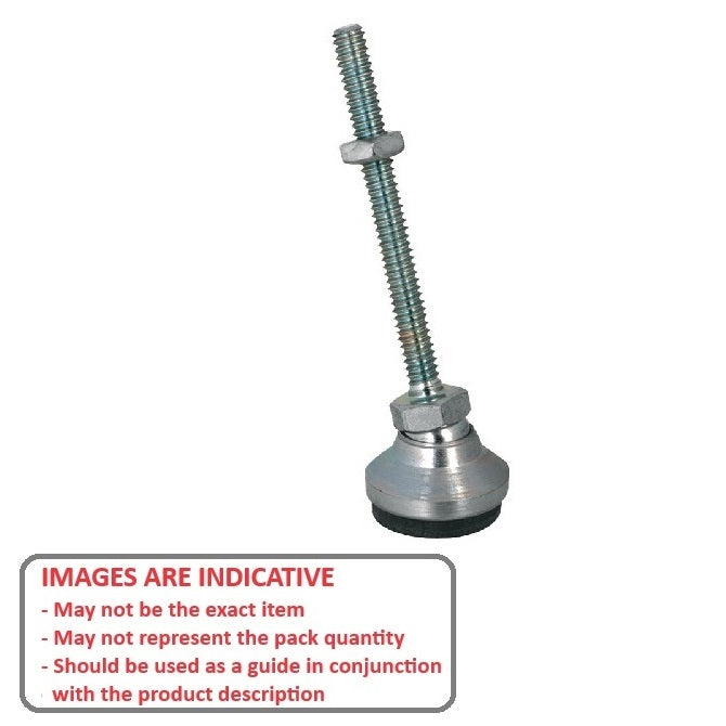 1120866 | MSM-191C-102-CCCRP --- Levelling Studded Mounts - 3/4-10 UNC - 19.05mm - 76.2x41.3 mm Swivel - Steel Mount