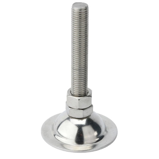 Levelling Studded Mounts - M20 -20x2.5mm- 75x35 mm - Stainless Steel 304 Similar to A2, 18-8 HRB80