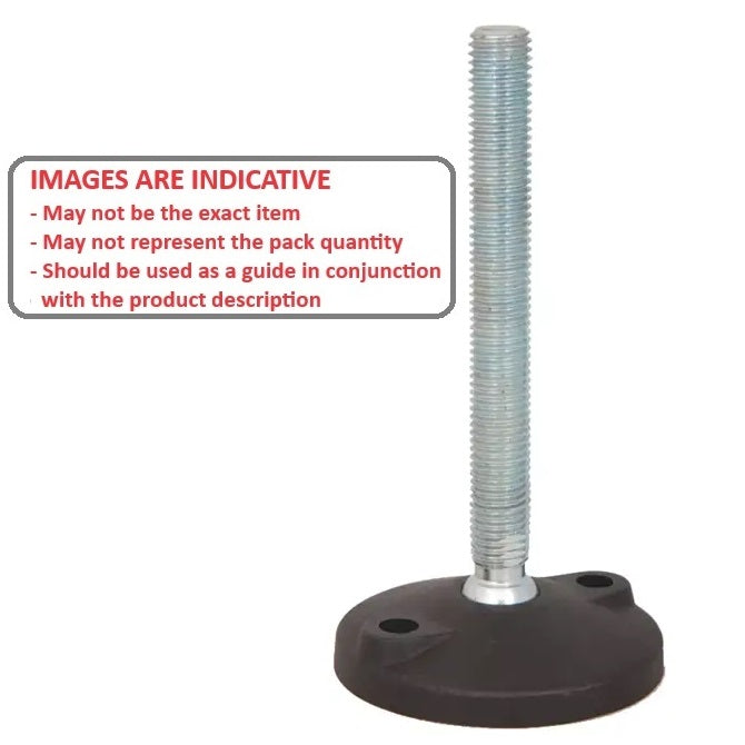 1134539 | MLM-254C-180-S3NY-LA2LH --- Levelling Studded Mounts - 1-8 UNC - 25.4mm - 122.9x14.5 mm Light Duty - Stainless Steel Mount