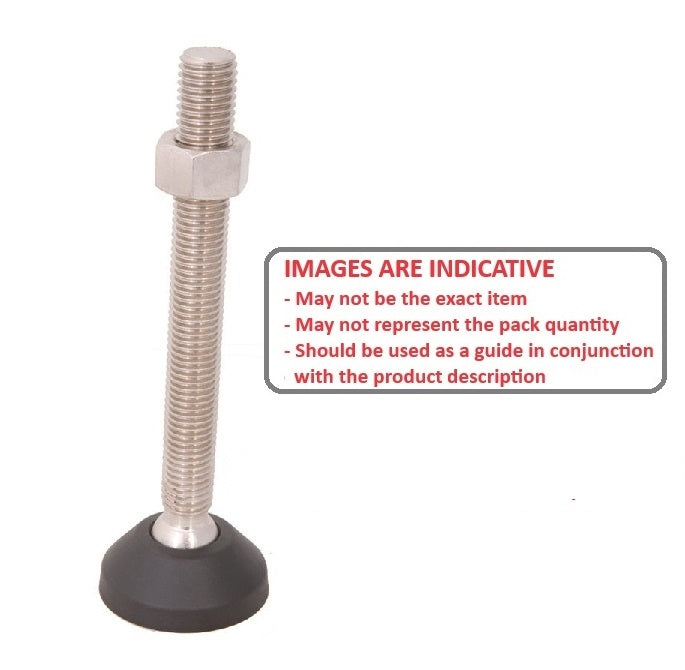 1111585 | MLM-159C-150-S3NY-LA0LH-101 --- Levelling Studded Mounts - 5/8-11 UNC - 15.88mm - 101.6x18.5 mm Light Duty - Stainless Steel Mount