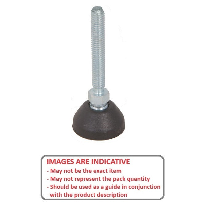 1102934 | MLM-127C-061-S3NY-0LH --- Levelling Studded Mounts - 1/2-13 UNC -12.7mm- 78.7x18.3 mm - Stainless Steel