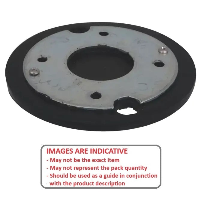 1189844 | MLP-0114-VR --- Levelling Vibration Pads Mounts - 113.8 mm Steel Plate - - - Rubber Mount