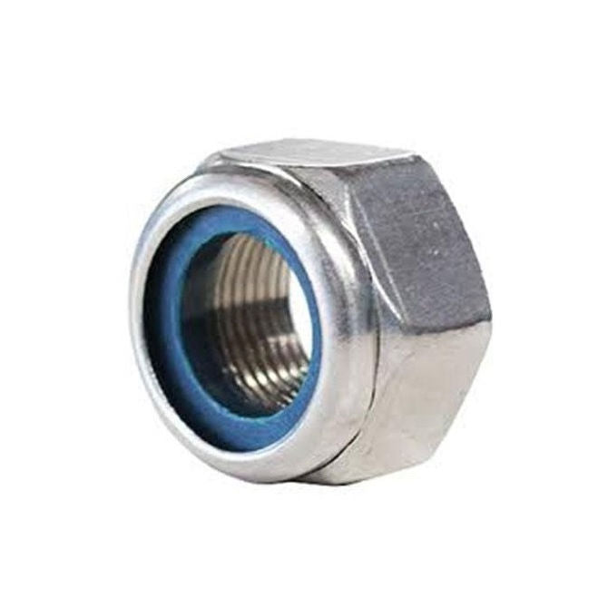 1099283 | NT120M-NI-S6 (50 Pcs) --- Hexagonal Nuts - M12 - 12x1.75mm - 12x19 mm Nylon Insert - Stainless Steel 316 Similar to A4, 18-10 Nut