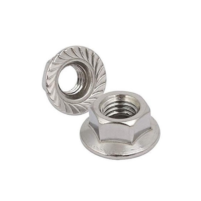 Flanged Nuts - M10 -10x1.5mm- 304 Stainless