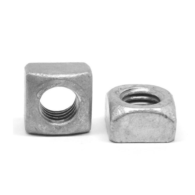 1054959 | NT042C-SQ-CZ (100 Pcs) --- Square Machine Screw Nuts - 8-32 UNC - 4.17mm - 12.294x3.3 mm