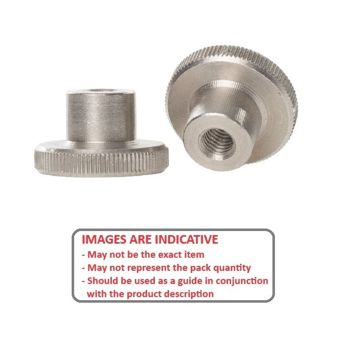 1055056 | NT042C-TH1912-S3 --- Thumb Nuts - 8-32 UNC - 4.17mm - 15.9x3.18 mm Basic - Stainless Steel 303/304 Similar to A2, 18-8 HRB80 Nut