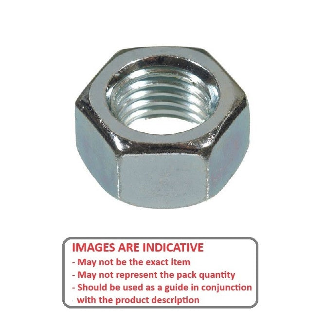 1051308 | NT040M-HX-CZ (20 Pcs) --- Hexagonal Nuts - M4 - 4x0.7mm - 3.2x7 mm Full - Steel - Zinc Plated Nut