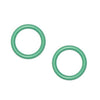 Fluoroelastomer O-Rings - 6x1 mm - Green Fluoroelastomer - Fluoroelastomer