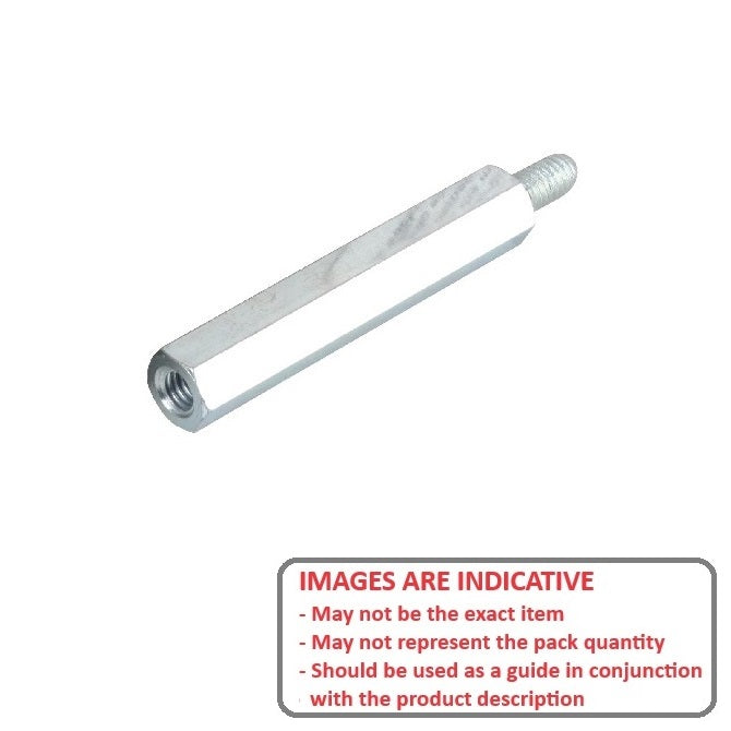 1043240 | SHX-TP-0285C-06-011-A --- Threaded Pillars - 4-40 UNC - 2.85mm - 4.76x6.35 mm - Aluminium Pillar