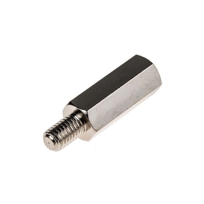1049710 | SHX-TP-0350C-06-032-S3 --- Threaded Pillars - 6-32 UNC - 3.5mm - 6.35x25.4 mm - Stainless Steel 303 Similar to A2, 304, 18-8 Pillar