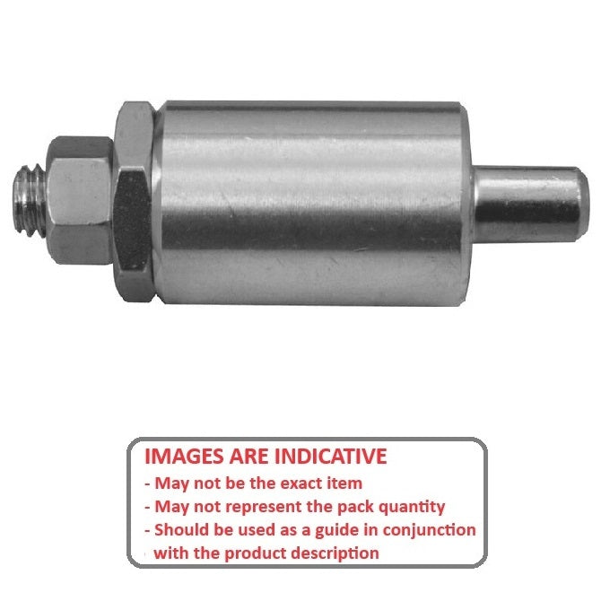 1100728 | BSD-90SSRS --- Pull Pins - 12.7x14.288x57.15 mm Threaded End - Stainless Steel Pin