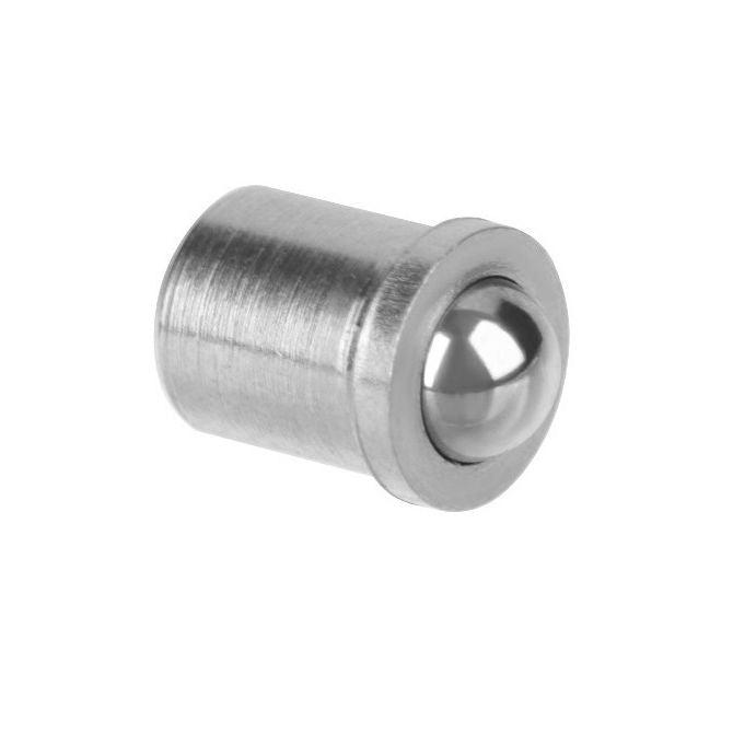 1051567 | PLBP-040-050-S3-010 (20 Pcs) --- Ball Push Fit Plungers - 4x5 mm - 3 N Stainless Body - Stainless Steel 400 Series Hardened Plunger