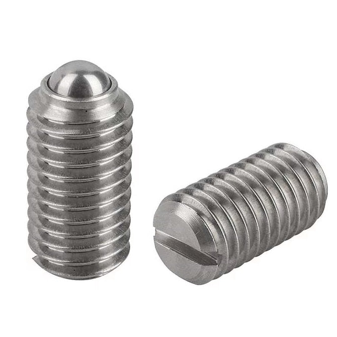 1045288 | PLBT-030M-120-S3-003 (20 Pcs) --- Ball Threaded Plungers - M3 - 3x0.5mm - 12 mm - 1.5 N Stainless Body - Stainless Steel 303 Similar to A2, 304, 18-8 Plunger