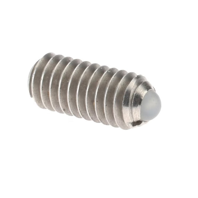 1047734 | PLBT-032C-064-S3N-003 --- Ball Threaded Plungers - 5-40 UNC - 3.18mm - 6.4 mm - 1.1 N Stainless Body - Stainless Steel 303 Grade with Nylon Ball Plunger