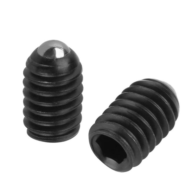 1225560 | PLBT-100M-160-CS-025 (10 Pcs) --- Ball Threaded Plungers - M10 - 10x1.5mm - 16 mm - 9 N Steel Body - Stainless Steel 303/304 Similar to A2, 18-8 HRB80 Plunger