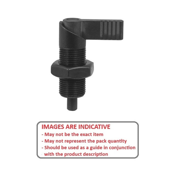 1226083 | PLIT-080-200-150-69-CA-N --- Indexing Cam Action Plungers - M20 Extra Fine - 20x1.5mm - 20.07x36.1 mm - Steel
