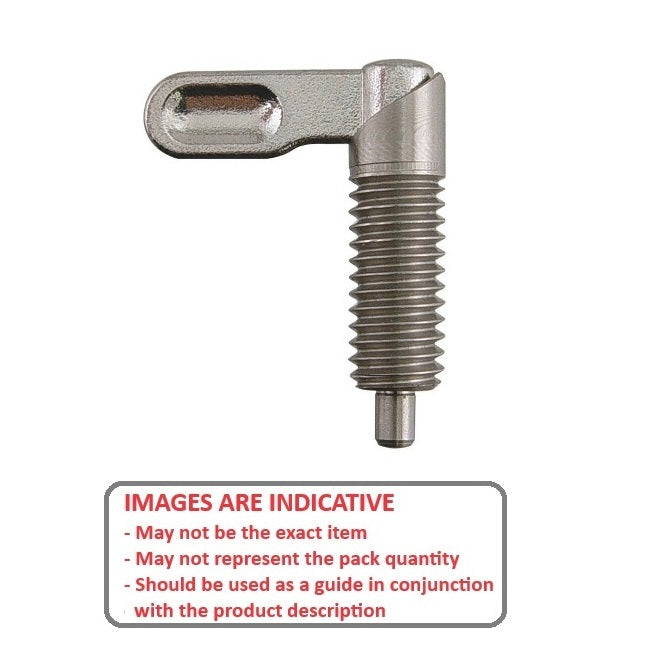 1086079 | PLIT-060-095C-10-G-S3 --- Indexing Plungers - 3/8-16 UNC - 9.53mm - 20 mm - 0.6 N Grip - Stainless Steel Plunger