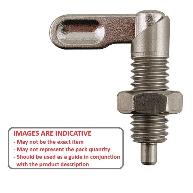 1086068 | PLIT-040-095C-10-G-S3-N --- Indexing Plungers - 3/8-16 UNC - 9.53mm - 20 mm - 0.4 N Grip - Stainless Steel Plunger