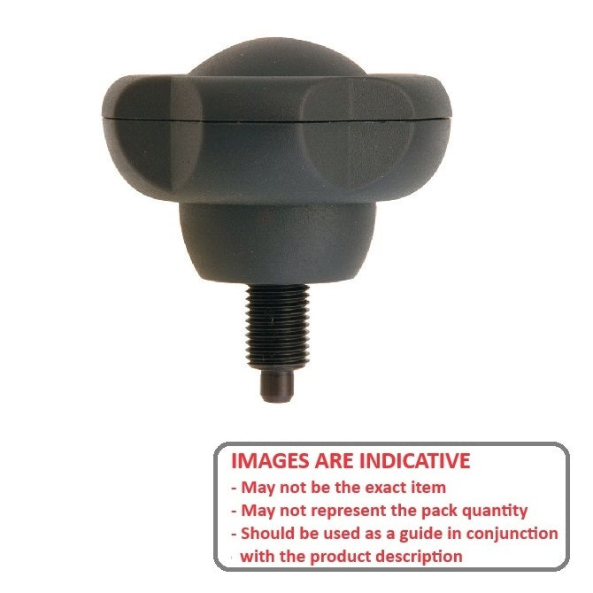 1085587 | PLIT-050-095F-50-LH --- Indexing Large Handle Plungers - 3/8-24 UNF - 9.53mm - 13x50 mm - Steel
