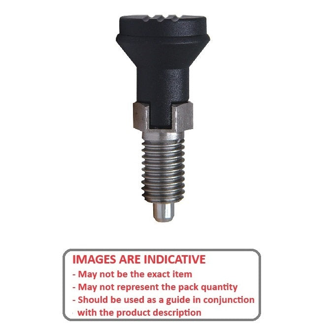 1087343 | PLIT-050-095F-47-LK-C --- Indexing Plungers - 3/8-24 UNF - 9.53mm - 17 mm - 0.5 N Locking - Steel Plunger