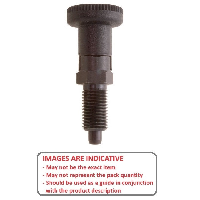 1113084 | PLIT-080-160-150-31-LSH-S3 --- Indexing Plungers - M16 Extra Fine - 16x1.5mm - 23 mm - 1.1 N Locking - Stainless Steel Plunger