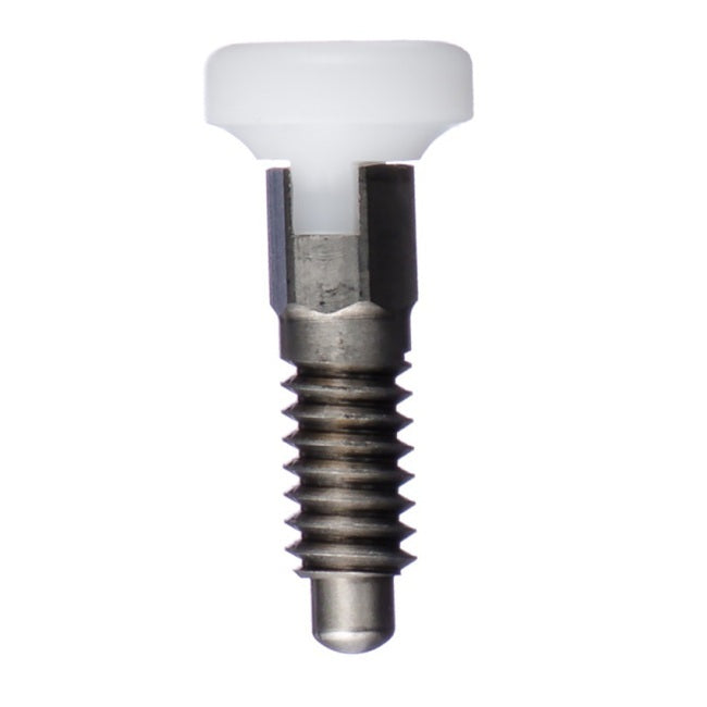 1066391 | PLST-060-130-HSL-002 --- Spring Plungers - M6 - 6x1mm - 13 mm - 0.5 N Acetal Handle - Stainless Steel Plunger