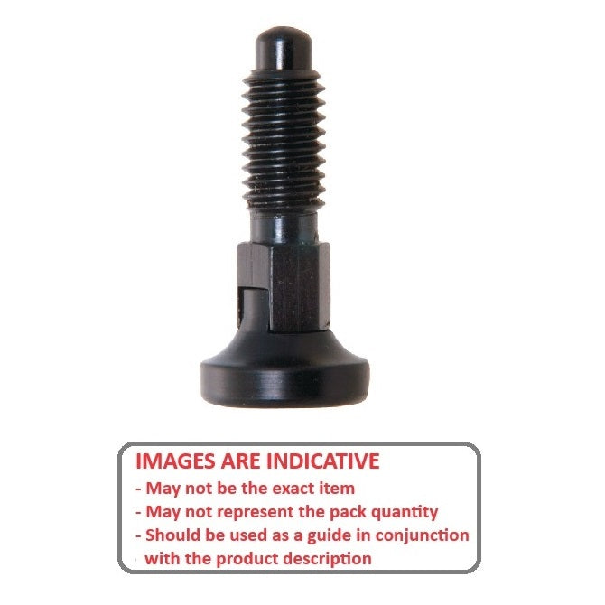 1071256 | PLST-064C-127-HCLLK-002 --- Spring Plungers - 1/4-20 UNC - 6.35mm - 12.7 mm - 0.5 N Acetal Handle - Steel Plunger