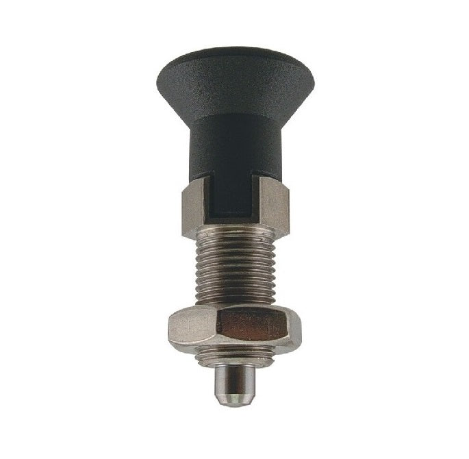 Indexing Pull Knob Plungers - M6 Fine -6x0.75mm- 31.5 mm - 0.5 N - Stainless Steel 303 Similar to A2, 304, 18-8
