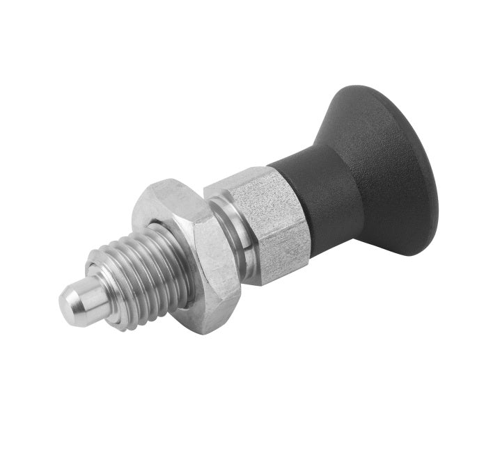 1129698 | PLIT-160-240-200-96-KPN-S3 --- Indexing Pull Knob Plungers - M24 Fine - 24x2mm - 96 mm - 9.1 N Stainless and Plastic - Stainless Steel 303 Similar to A2, 304, 18-8 Plunger