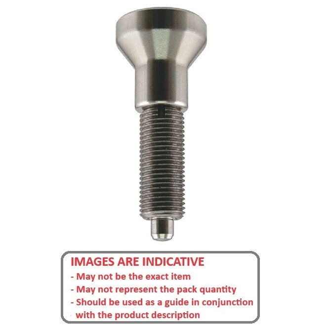 1124025 | PLIT-100-200-150-83-KPU-S3F --- Indexing Pull Knob Plungers - M20 Extra Fine - 20x1.5mm - 83 mm - 6.8 N No Collar - Stainless Steel 303 Similar to A2, 304, 18-8 Plunger