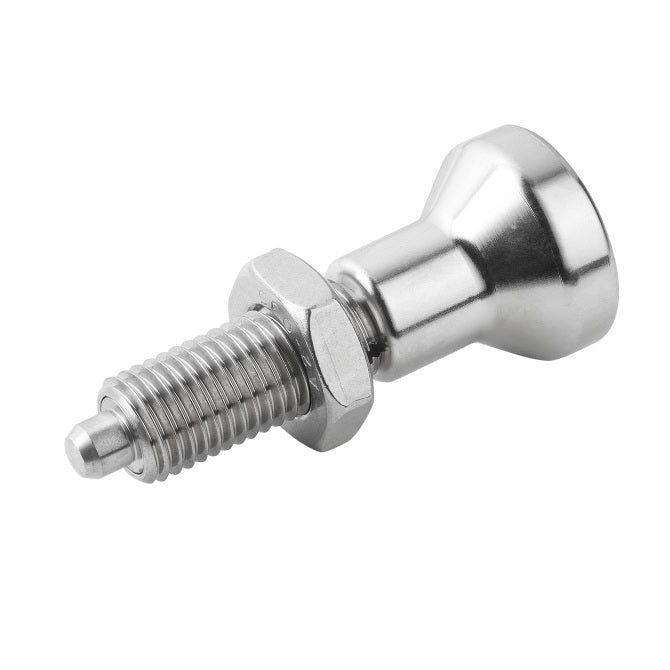 1124028 | PLIT-100-200-150-83-KPUN-S3F --- Indexing Pull Knob Plungers - M20 Extra Fine - 20x1.5mm - 83 mm - 6.8 N No Collar - Stainless Steel 303 Similar to A2, 304, 18-8 Plunger