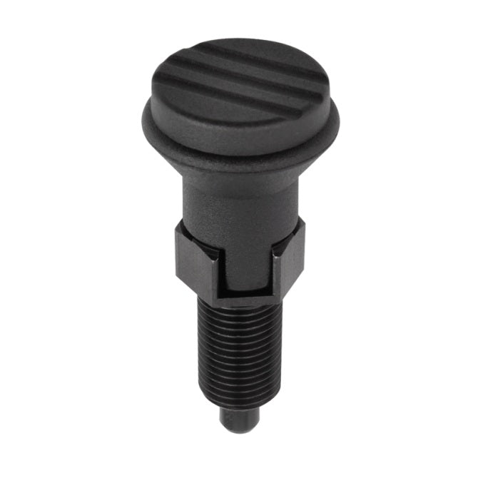 1081825 | PLIT-040-080-100-39-LKP-C --- Indexing Pull Knob Plungers - M8 Fine - 8x1mm - 38.5 mm - 5.4 N - Steel Plunger