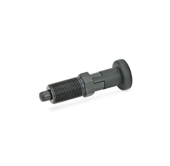 1087341 | PLIT-050-095F-21-LSH-C --- Indexing Plungers - 3/8-24 UNF - 9.53mm - 17 mm - 0.7 N Locking - Steel Plunger