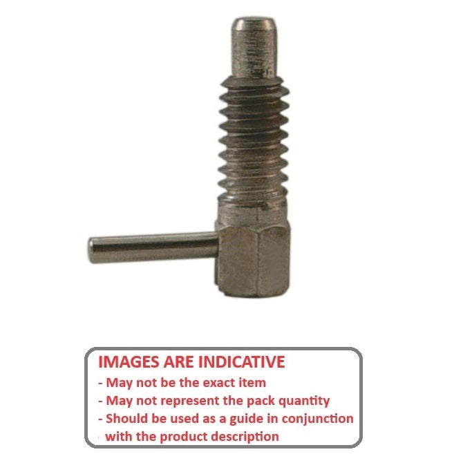 1110578 | PLST-159C-478-HLCL-011 (250 Pcs) --- Spring Plungers - 5/8-11 UNC - 15.88mm - 28.4 mm - 3.3 N L Handle - Steel Plunger