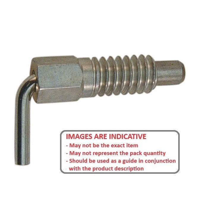 1110716 | PLST-159C-775-HLC-022 --- Spring Plungers - 5/8-11 UNC - 15.88mm - 47.5 mm - 4.5 N L Handle - Steel Plunger