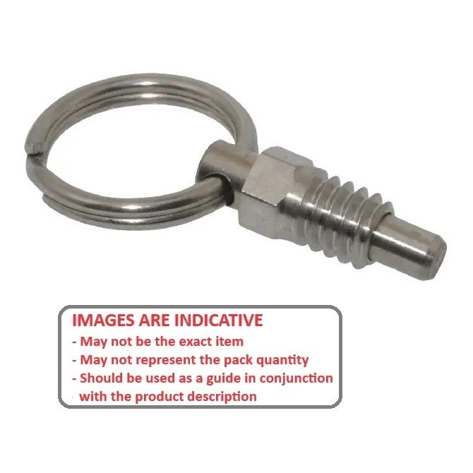 1110154 | PLST-159C-254-RC-022 --- Spring Plungers - 5/8-11 UNC - 15.88mm - 14.2 mm - 5.6 N Ring Handle - Steel
