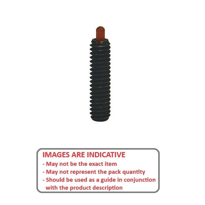 1055048 | PLST-042C-159-PC-010 --- Spring Plungers - 8-32 UNC - 4.17mm - 15.9 mm - 3.1 N No Handle - Steel Body with Plastic Plunger