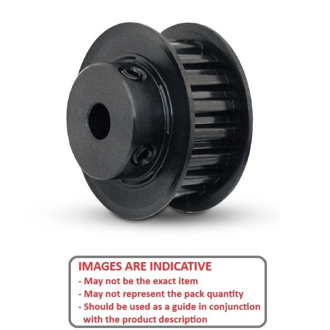 1090125 | P-L9-010-127FF-AL-G-095 --- Inch Timing Pulleys - 10 tooth - 12.7x9.525 mm 9.525mm Pitch L - Aluminium Pulley
