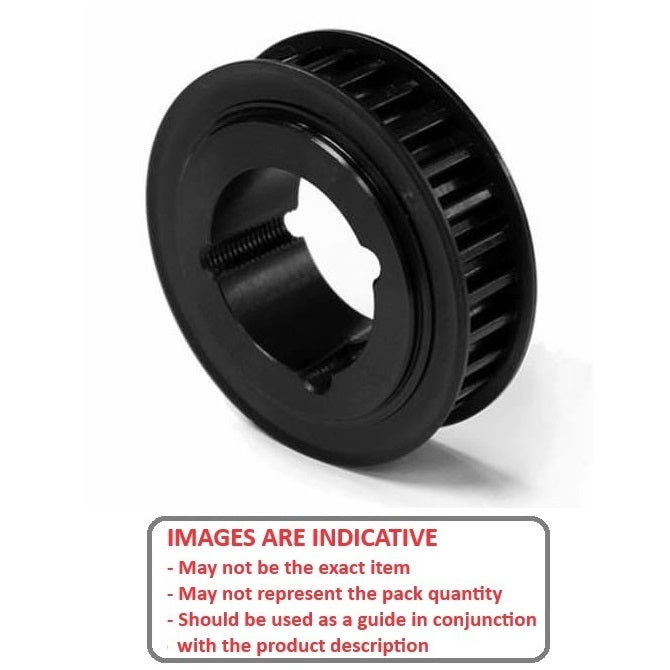 1151136 | P-050G-040-150FF-CB-T1108 --- Metric Timing Pulleys - 40 tooth - 15 mm - Determined by Taperlock Series 5.000mm Pitch - Cast Iron Pulley
