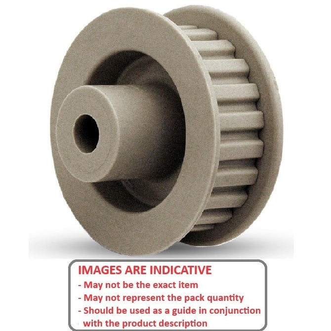 1151039 | P-030G-040-090FF-PP-N-060 --- Metric Timing Pulleys - 40 tooth - 9x6 mm - Plastic