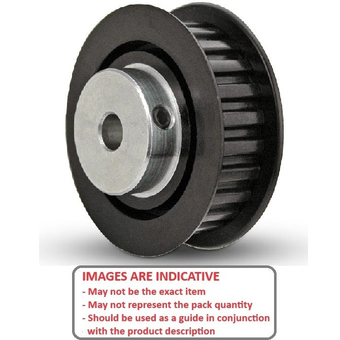 1143009 | P-MXL-032-060FF-PP-GAI-050 --- Inch Timing Pulleys - 32 tooth - 6.4x5 mm 2.032mm Pitch MXL - Plastic Pulley