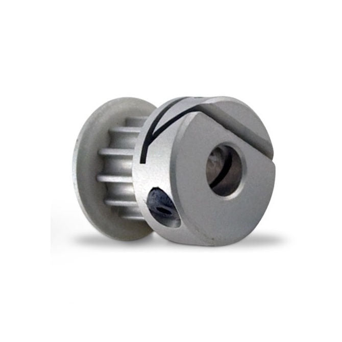 1106726 | P-020G-015-060FH-AL-E-048 --- Metric Timing Pulleys - 15 tooth - 6x4.763 mm 2mm Pitch - Aluminium Pulley
