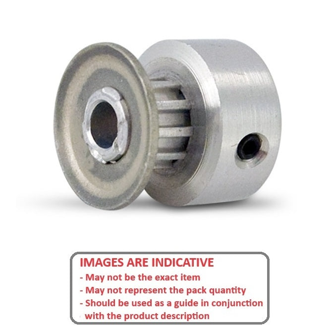 1089025 | P-MXL-010-032FH-AL-G-030 --- Inch Timing Pulleys - 10 tooth - 3.2x3 mm - Aluminium
