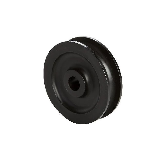 1036717 | PUI012-0127-033-A (100 Pcs) --- U Groove Idler Pulleys - 1.19x12.7x3.251 mm Single Row - Acetal - Black Pulley