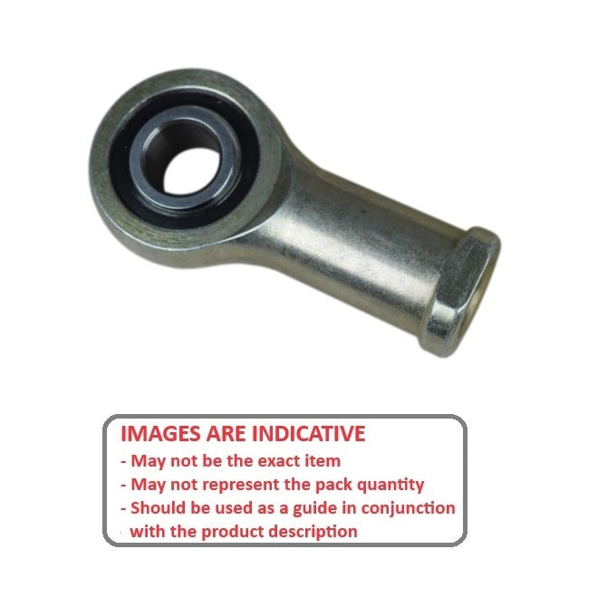 1059660 | REF-048-R-CN (100 Pcs) --- Female Rod Ends - 4.826x34.93 mm - 10-32 UNF Right - Steel with Nylon Raceway Rod End