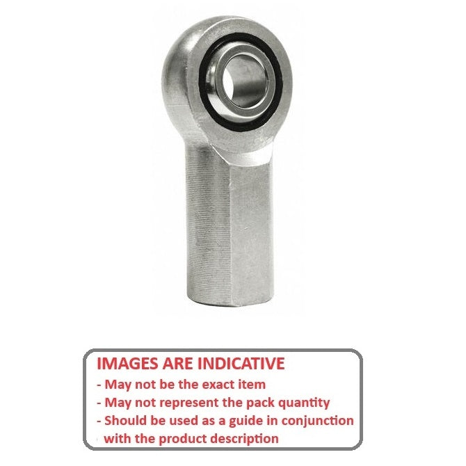 1072978 | REF-064-R-SN --- Female Rod Ends - 6.35x42.85 mm - 1/4-28 UNF Right - Stainless Steel with Nylon Rod End